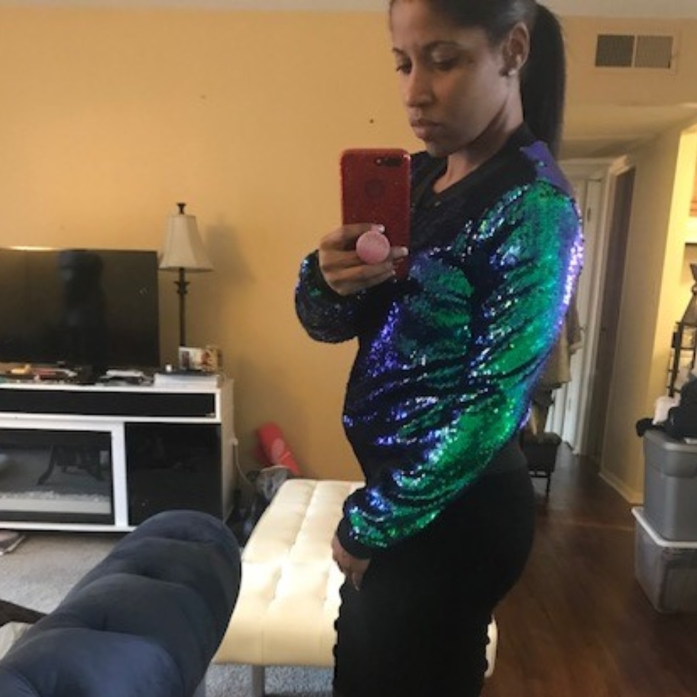 green sequin jacket - Picture 3 of 3